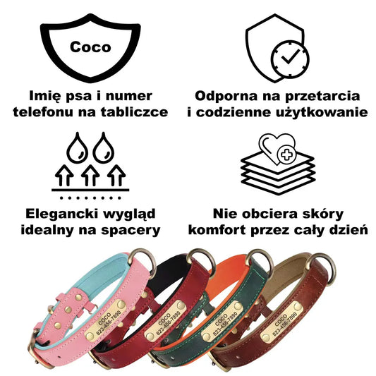 Obroża dla psa z imieniem