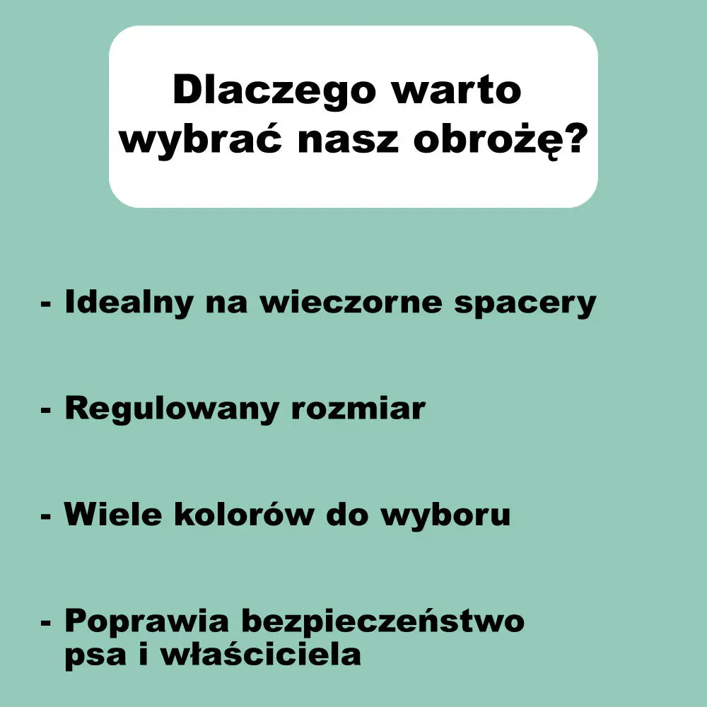Obroża LED dla psa