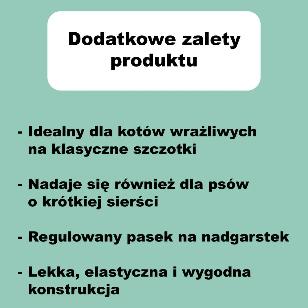 Rękawica anty-sierści dla kotów