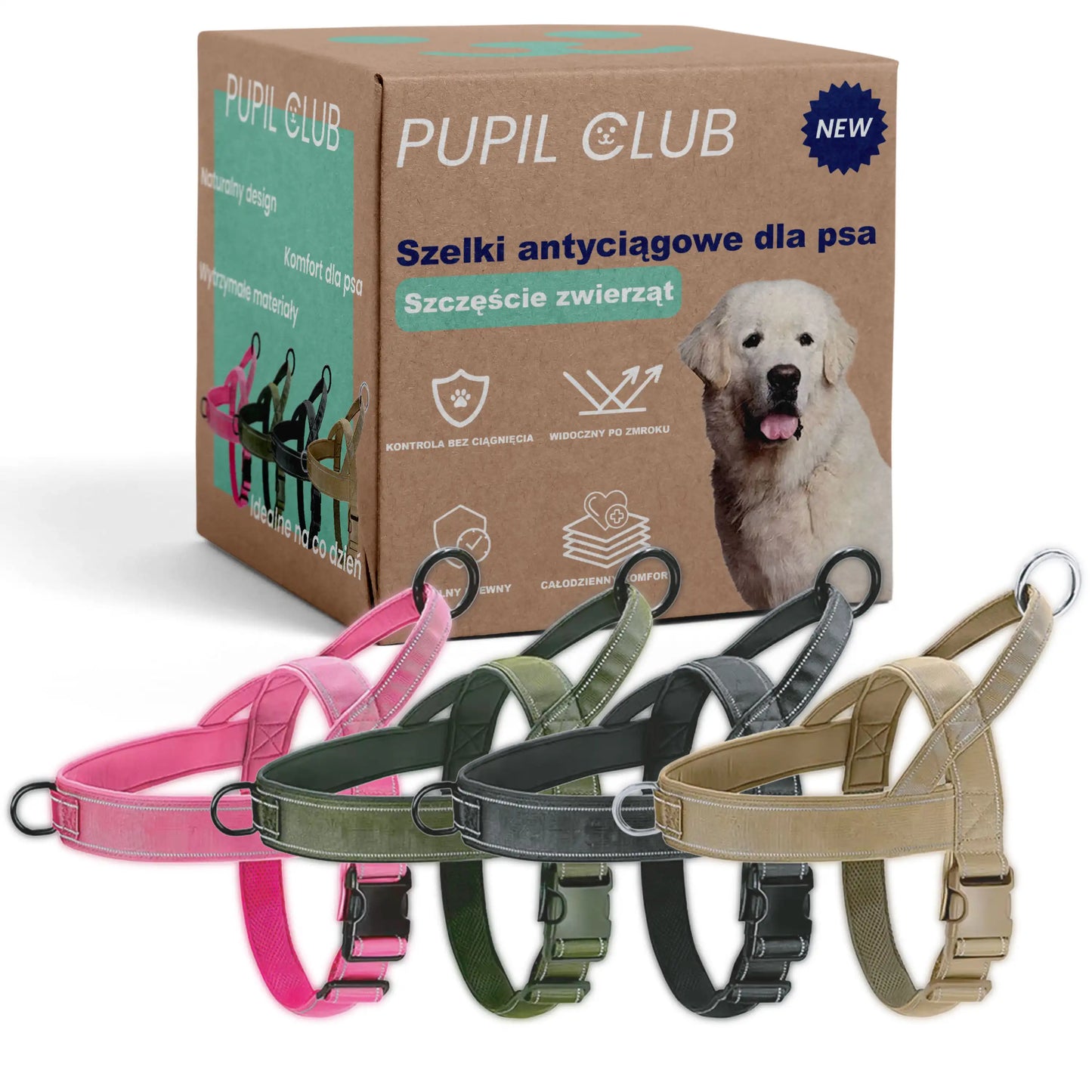 Szelki antyciągowe dla psa