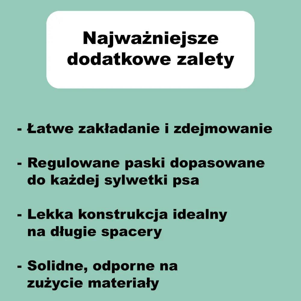 Szelki antyciągowe dla psa