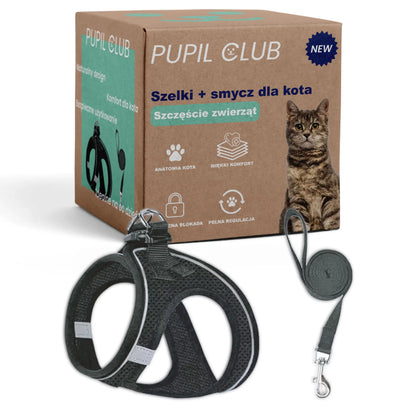 Szelki + smycz dla kota