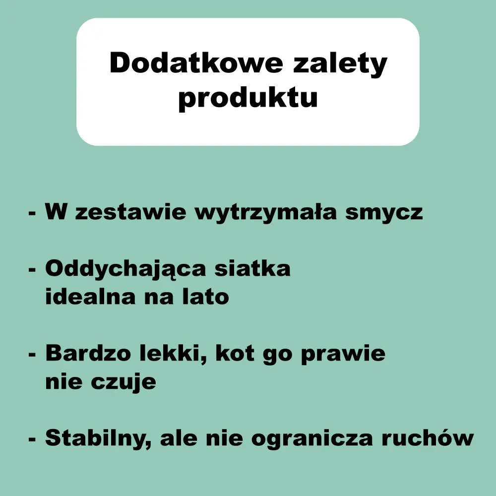 Szelki + smycz dla kota